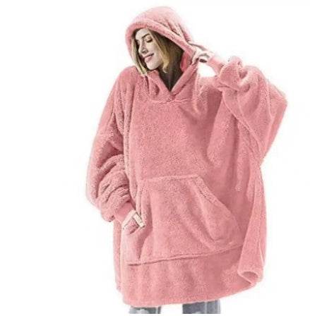 Oversized Hoodie Blanket - Comfortable Wearable Fleece with Big Pocket - G-daat