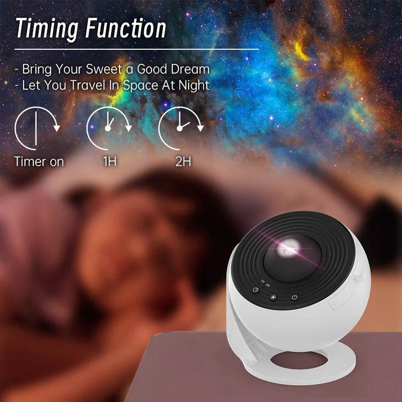 Galaxy Projector Night Light - Starry Sky Planetarium Lamp - G-daat