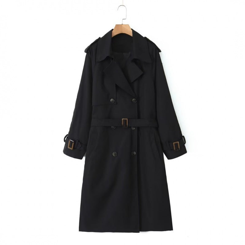 Women's Fashion Casual Long Trench Coat