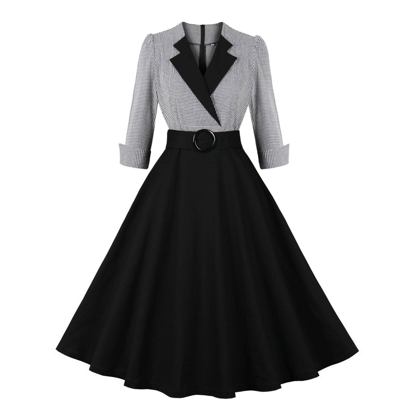 Elegant Retro Large Swing Women's Dress Cotton - G-daat