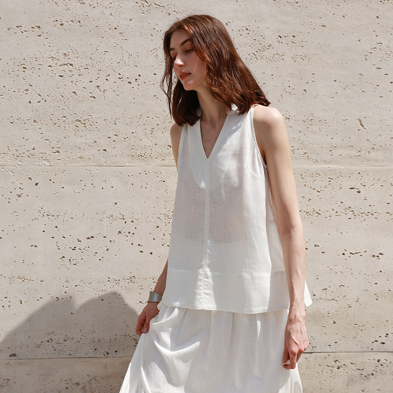 Halterneck Vest Women's Summer Vacation Spaghetti Straps Top Shirt