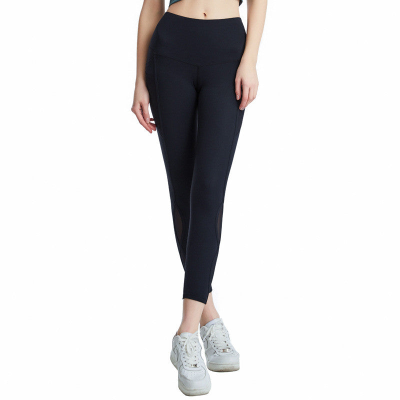 Fashion High Waist Breathable Mesh Yoga Pants For Women
