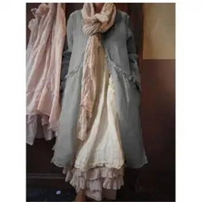 Thin Cotton And Linen Coat In Summer