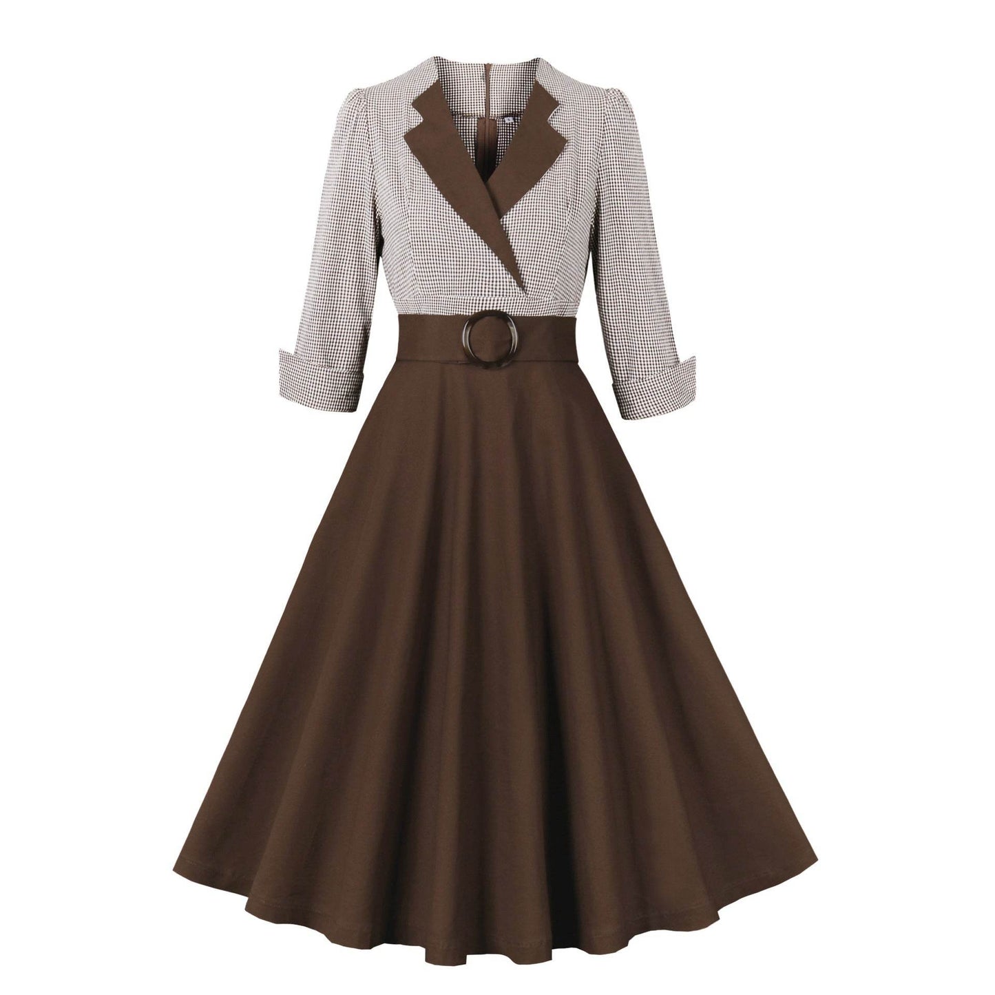 Elegant Retro Large Swing Women's Dress Cotton - G-daat
