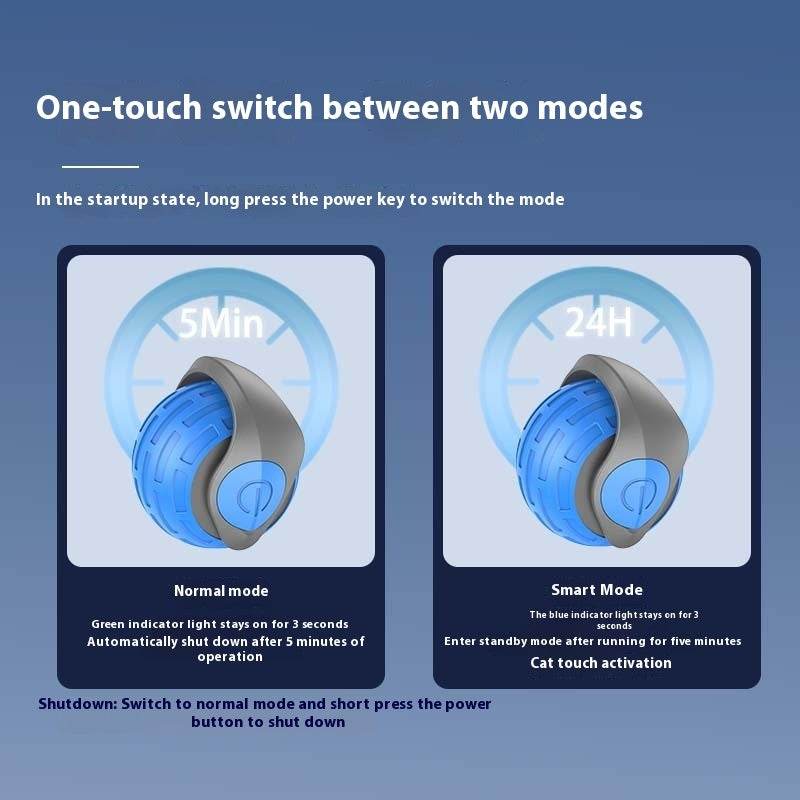 Interactive Cat Toy Ball - USB Rechargeable Auto Rolling Ball - G-daat