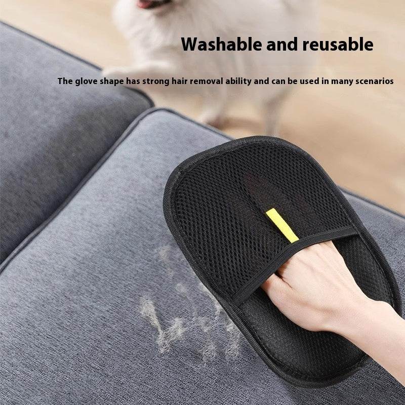 Pet Hair Remover Mitt Pet Hair Remover Gloves Deshedding Brush Glove For Dog Cat Rabbit With Long Short Curly Hair - G-daat