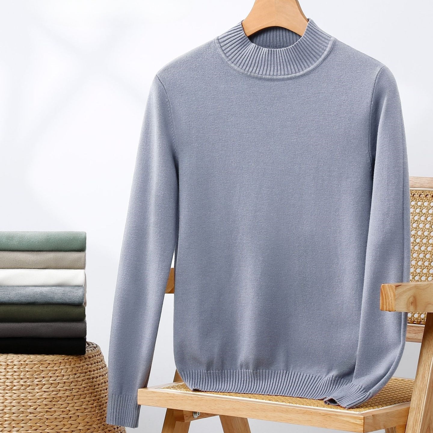 Autumn And Winter Bottoming Sweater Men