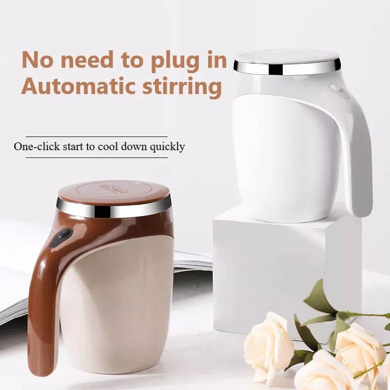 Rechargeable Model Automatic Stirring Cup Coffee Cup High Value Electric Stirring Cup Lazy Milkshake Rotating Magnetic Water Cup - G-daat