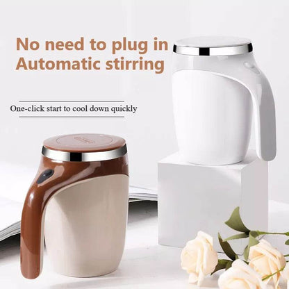 Rechargeable Model Automatic Stirring Cup Coffee Cup High Value Electric Stirring Cup Lazy Milkshake Rotating Magnetic Water Cup - G-daat