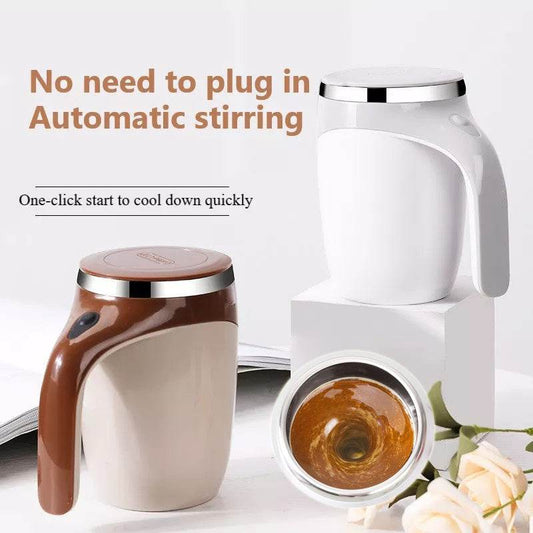 Rechargeable Model Automatic Stirring Cup Coffee Cup High Value Electric Stirring Cup Lazy Milkshake Rotating Magnetic Water Cup - G-daat