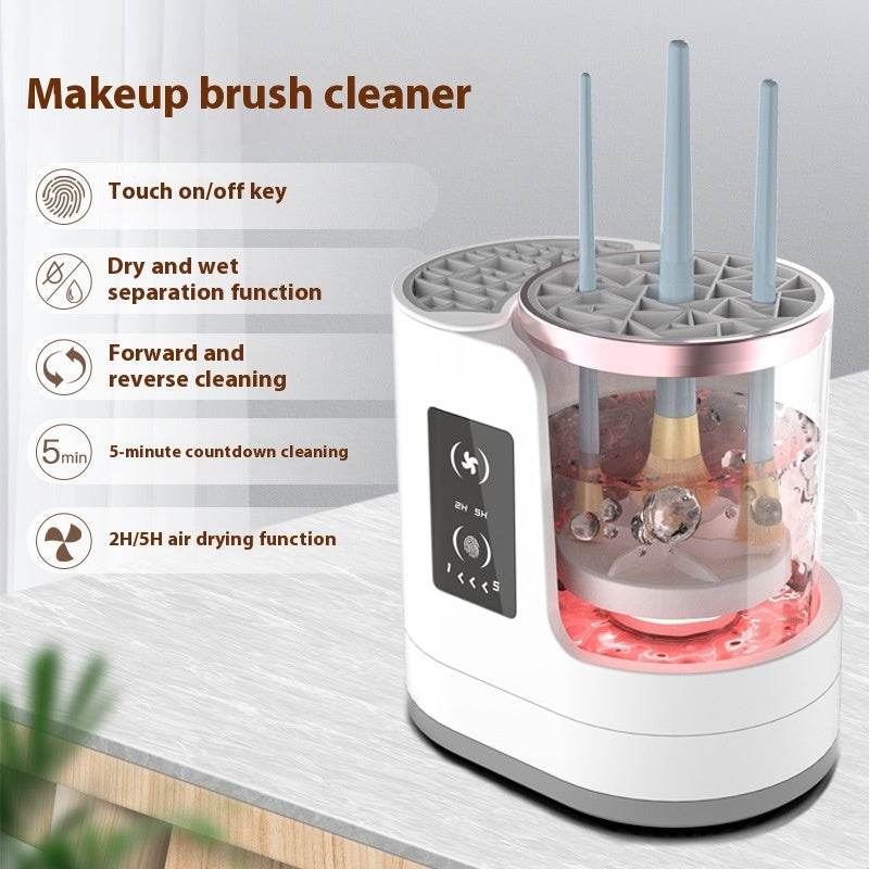 Electric Makeup Brush Cleaner Rechargeable Makeup Brushes Cleaning Tool Automatic Makeup Brush Cleaning Stand Device - G-daat